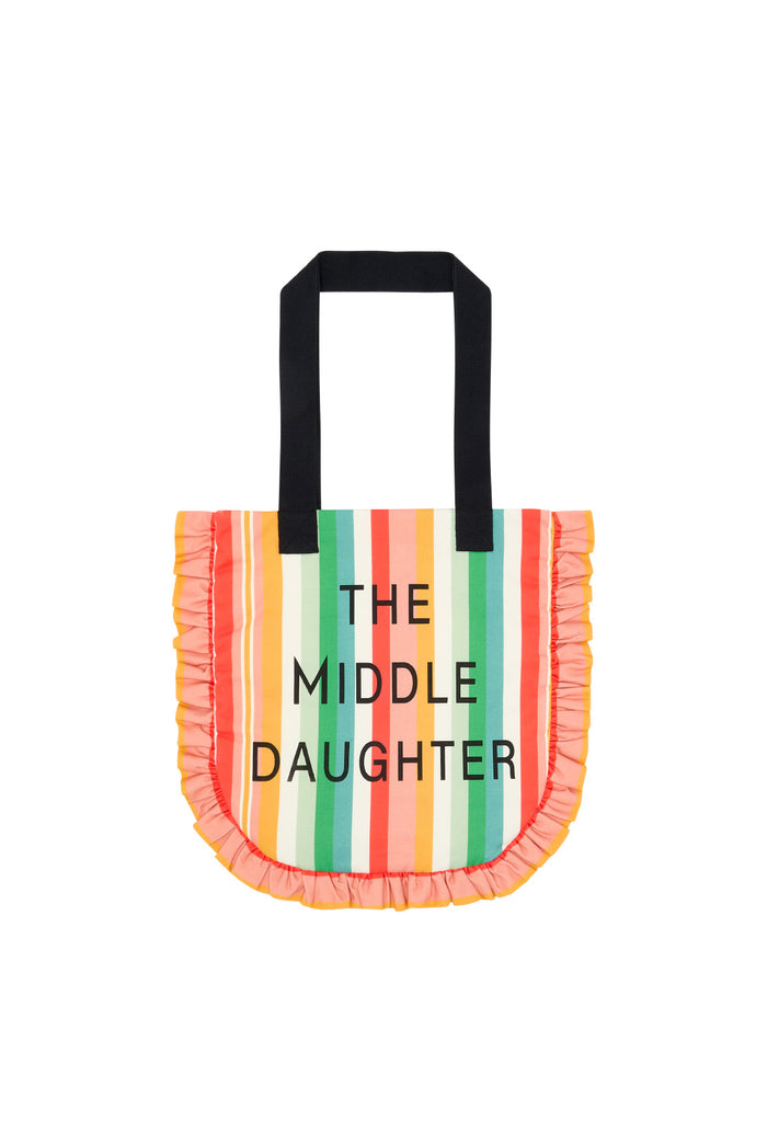 THE MIDDLE DAUGHTER SS24 YOU'RE TOTE-ALLY INSDISPENSIBLE  BAG in COLLEGIATE STRIPE