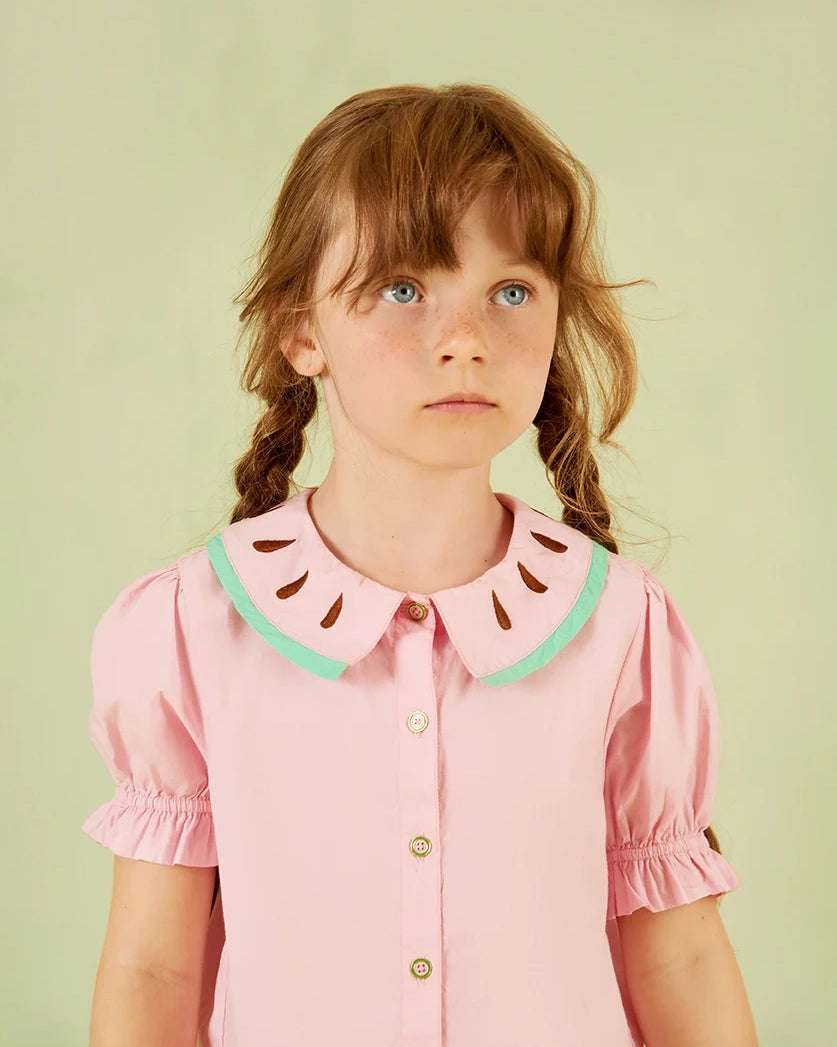 pois blouse tee ピンク ポワ pois ポワ blouse tee white ブラウスT ピンク