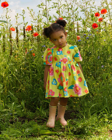 OILILY Spring Summer 2025 DUCKY T-SHIRT DRESS in ABSTRACT CIRCLES