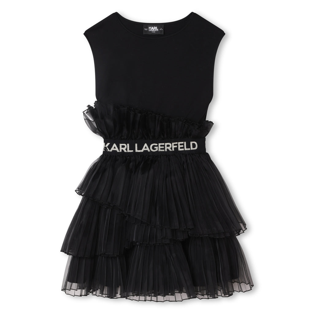 KARL LAGERFELD FW23 Pleated Organza Dress