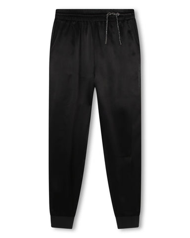 KARL LAGERFELD FW23 Fancy Jogging Pants with a Sequined Stripe