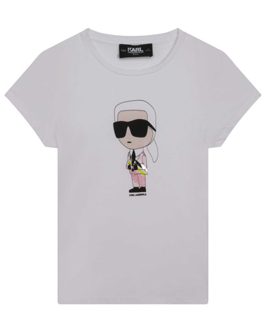 KARL LAGERFELD SS24 Ringer T-shirt Dress with Karl Iconic