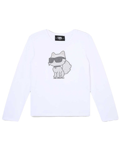 KARL LAGERFELD SS24 Short Sleeve T-shirt with Choupette