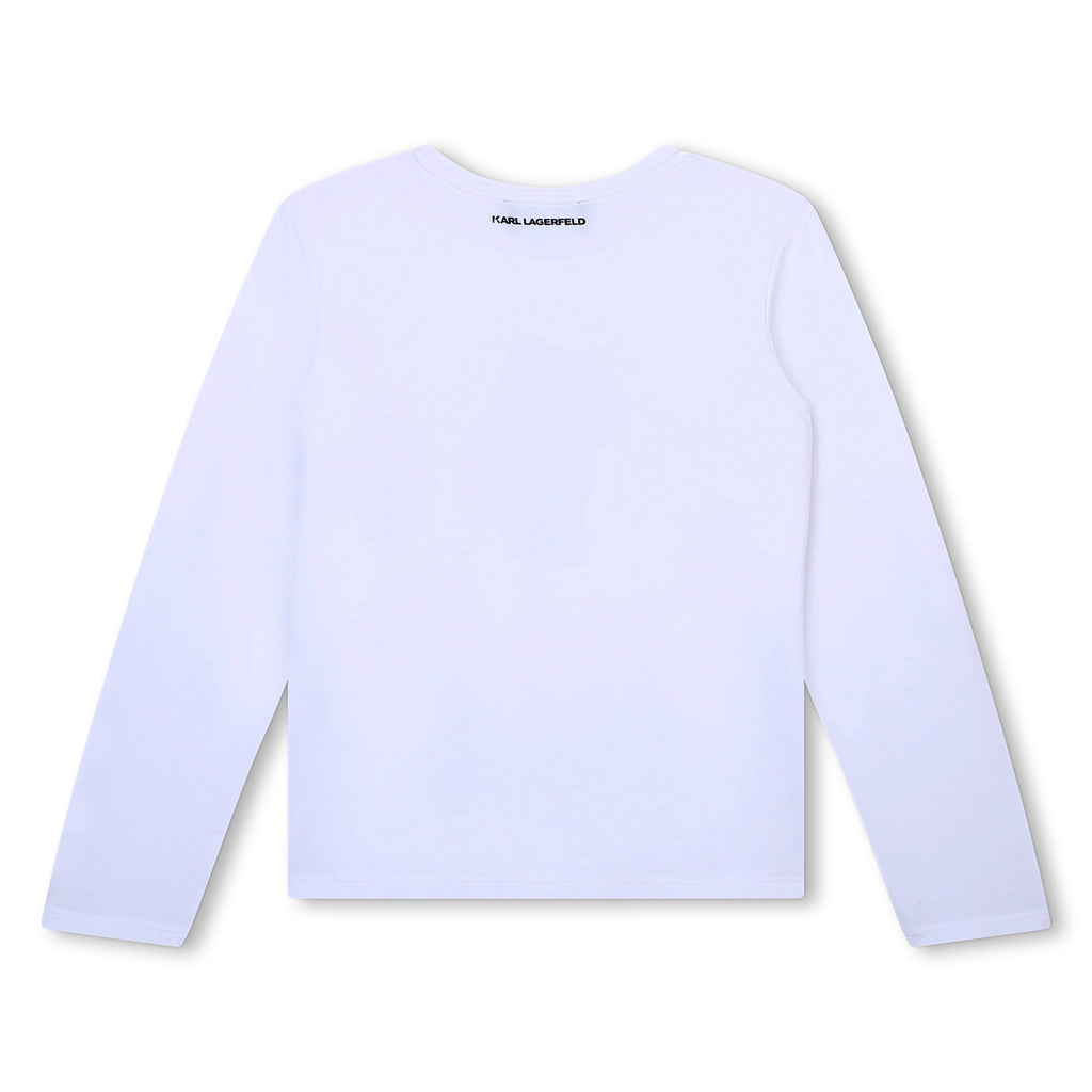 KARL LAGERFELD FW23 Long Sleeve T-shirt Top with Chaupette