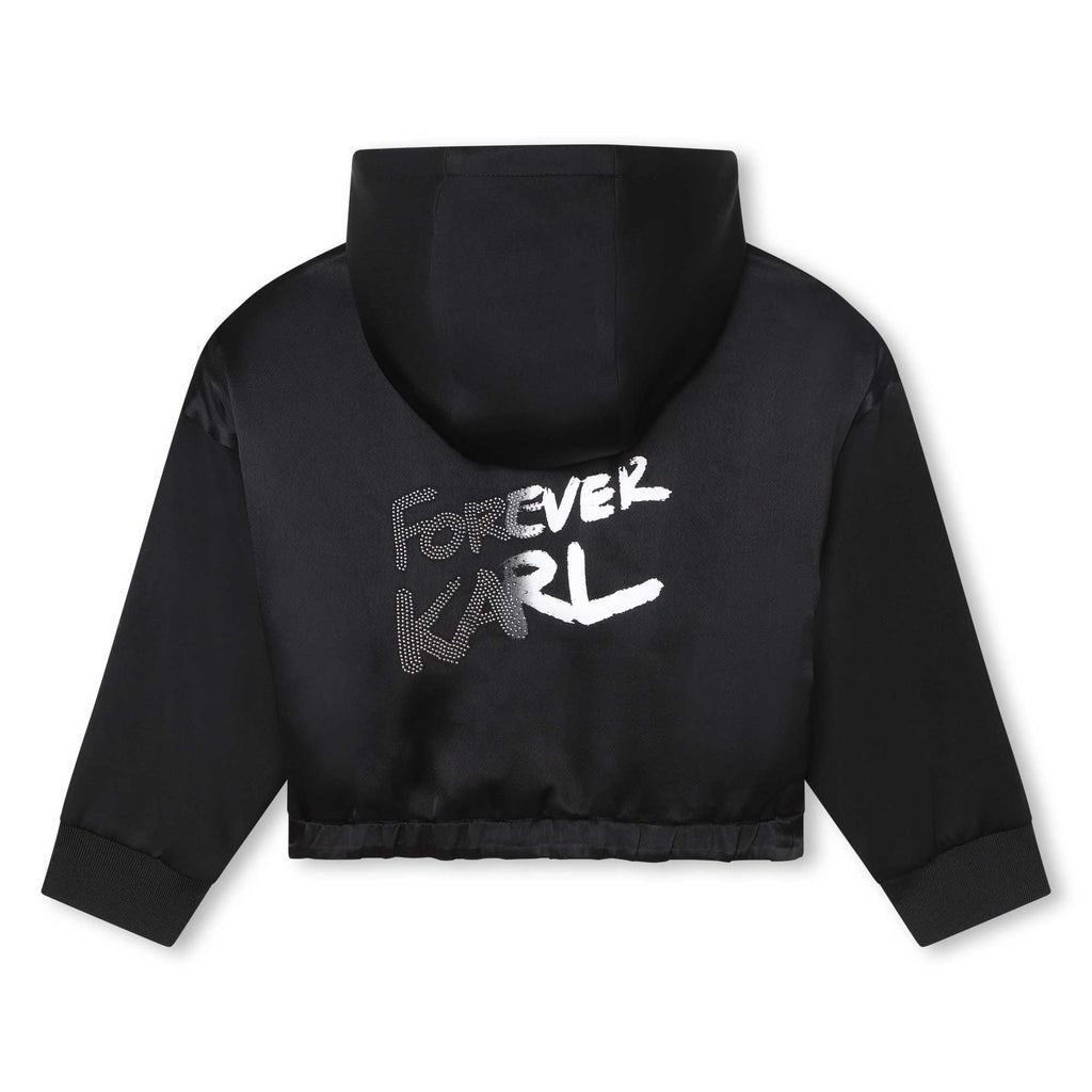 KARL LAGERFELD FW23 Jogging Zip Up Hoodie Cardigan with Logo