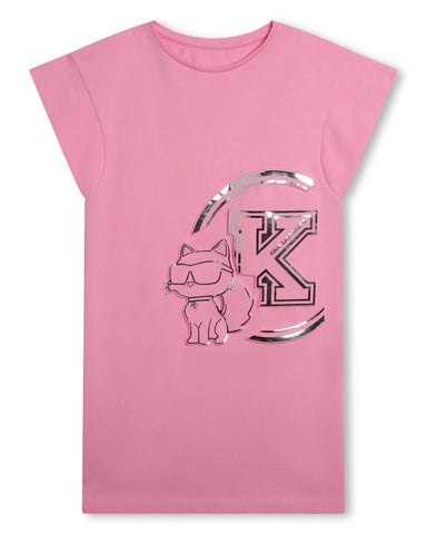 KARL LAGERFELD SS24 Ringer T-shirt Dress with Karl Iconic