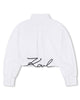 KARL LAGERFELD SS26 LONG-SLEEVED SHORT SHIRT IN COTTON POPLIN