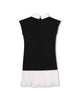 KARL LAGERFELD SS26 SHORT-SLEEVES DRESS IN MILANO WITH REMOVABLE TIE