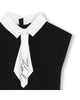 KARL LAGERFELD SS26 SHORT-SLEEVES DRESS IN MILANO WITH REMOVABLE TIE