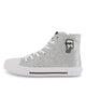 KARL LAGERFELD SS26 HIGH TOP SNEAKERS IN TEXTILE GLITTER