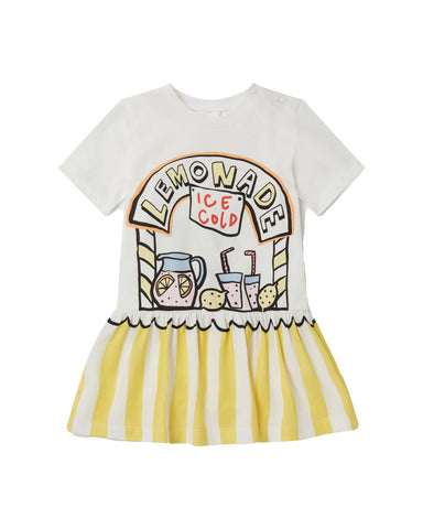 STELLA MCCARTNEY KIDS Summer Doodles Print Shirt Dress