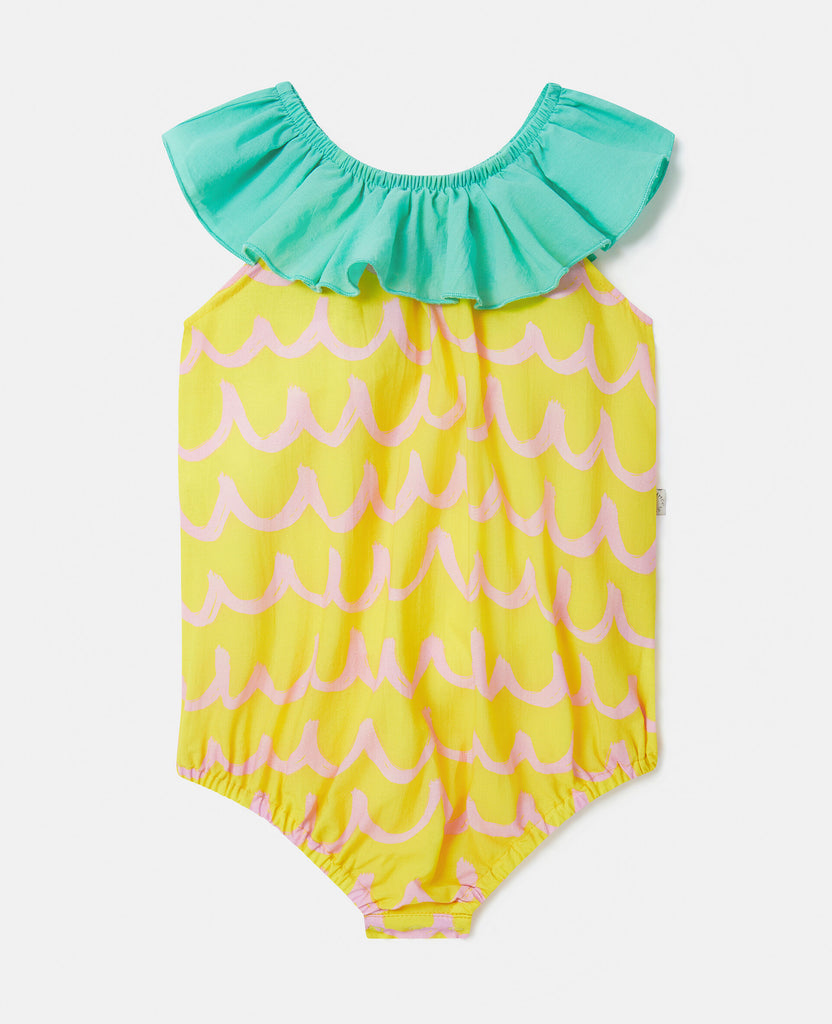 STELLA MCCARTNEY KIDS Baby Organic Cotton Baby Pineapple Romper