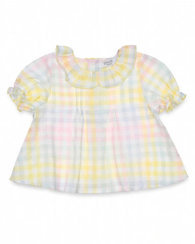 NUNUNU FW24 BABY CHECKMATE HOODED OVERALL in Graphite