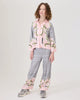 MONNALISA FALL 2026 Viscose Twill Pants with Rose Design