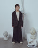 UNLABEL FW23 Kind Wide Leg Pants in Wood Corduroy Velvet