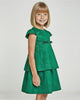 MIMISOL Spring Summer 2026 PLEATED COTTON DRESS in GREEN