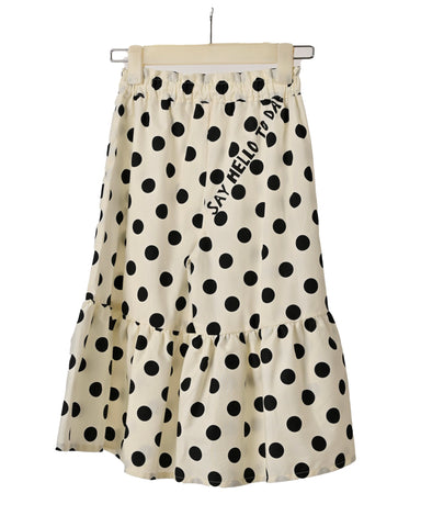 PAADE MODE "ALPENGLOW" Corduroy Polka Dot Skirt