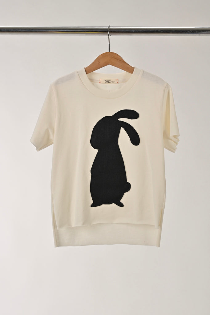 TAGO SS24 T-shirt with Bunny Graphic