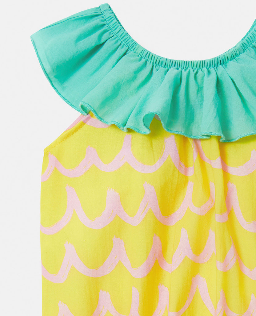 STELLA MCCARTNEY KIDS Baby Organic Cotton Baby Pineapple Romper