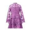 MARLO KIDS Gianna Embroidery Mini Dress in Grape