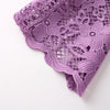 MARLO KIDS Gianna Embroidery Mini Dress in Grape