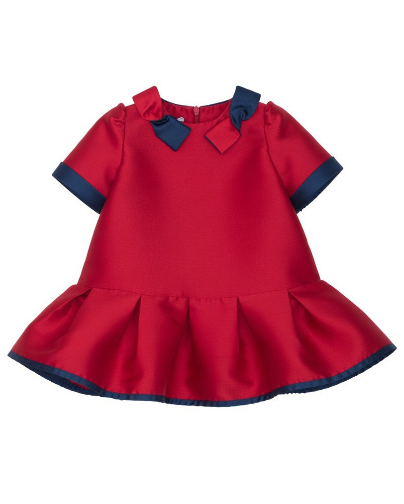 baby fall dress MIMISOL 2026 Bi-Color Micado in Red 2y / Red Norse Alley Blue diamond (steven universe) Size:XL / US 12-14 free—perfect for holiday photo