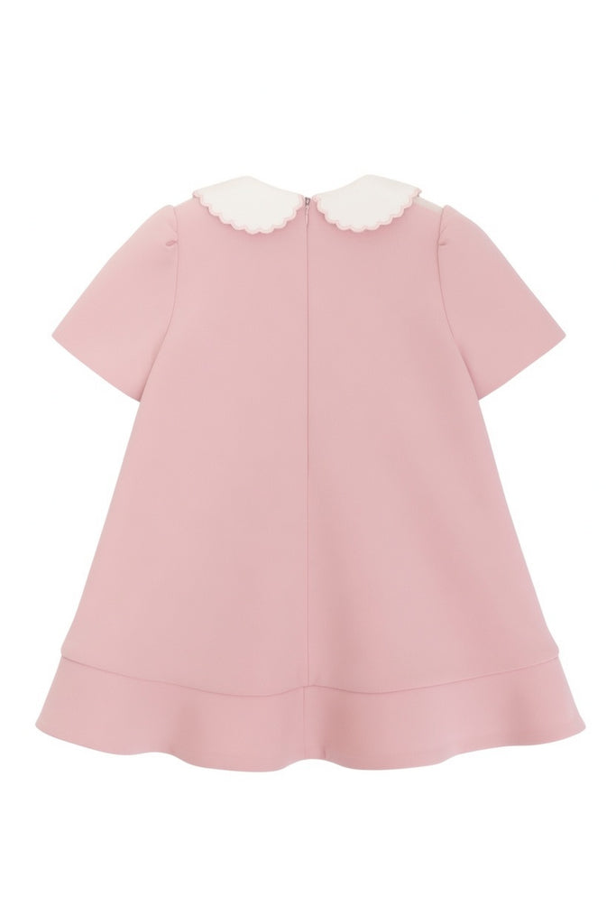MIMISOL FALL 2026 Baby Ruffled Crepe Dress in Pink