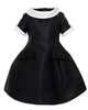 MIMISOL FALL 2026 Embellished Mikado Dress in Black and White