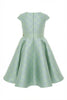 ELIE SAAB FALL 2026 Jacquard Logo Dress in Light Green