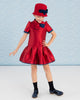 MIMISOL FALL 2026 Bi-Color Micado Dress in Red