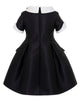 MIMISOL FALL 2026 Embellished Mikado Dress in Black and White