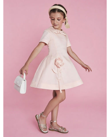 mimisol pink dress Mimisol Pink Button Embellished Cotton Long Dress
