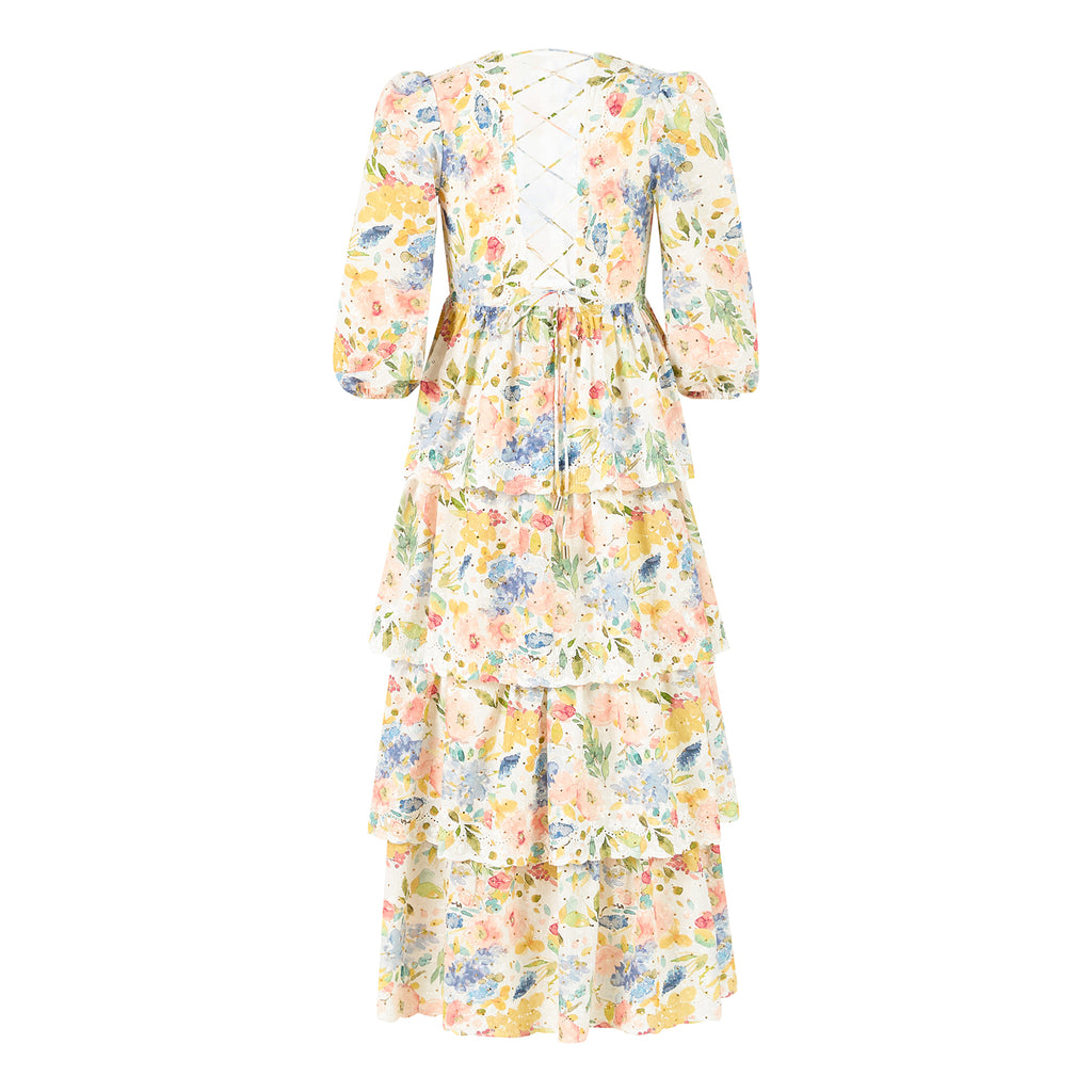 MARLO KIDS Lina Embroidered Maxi Dress