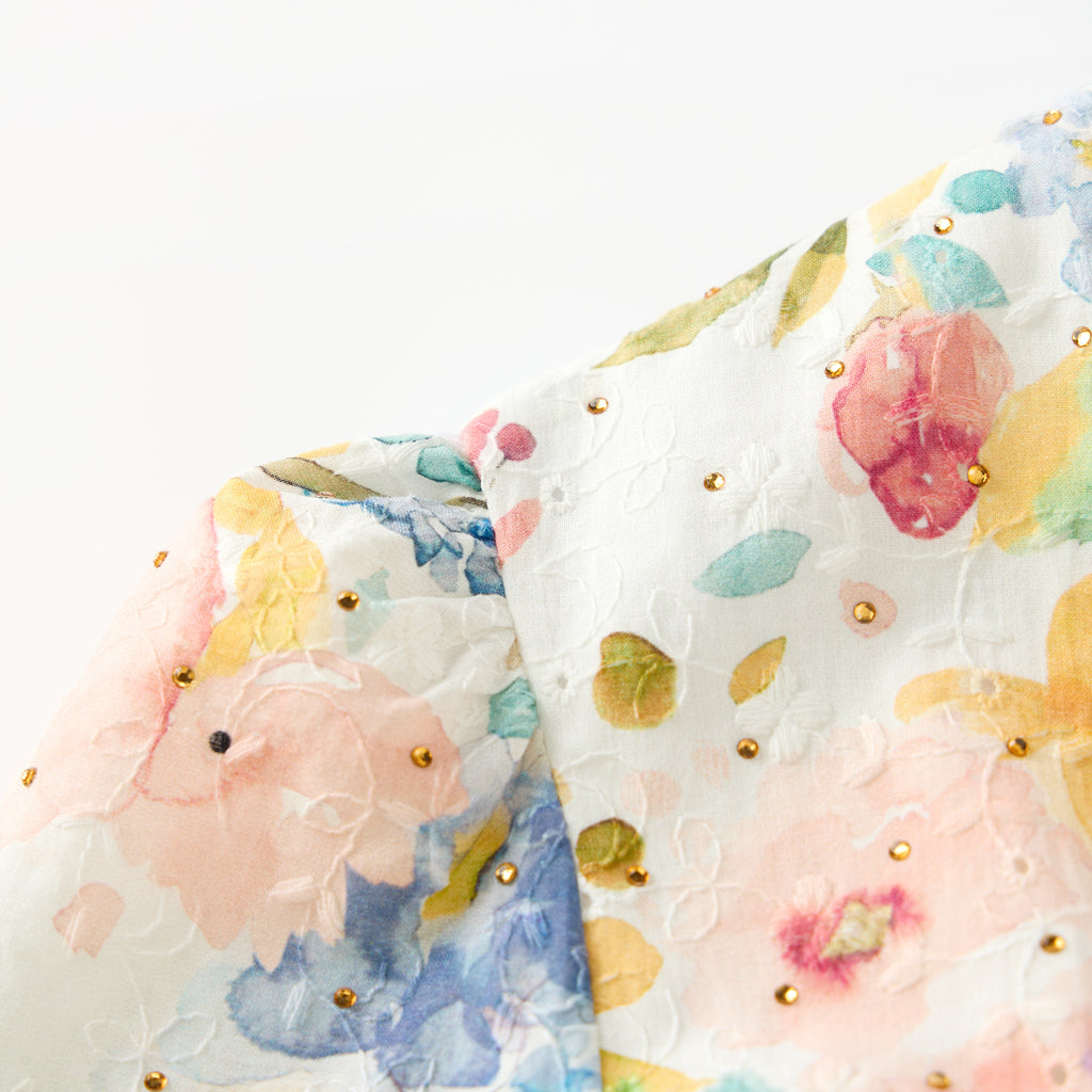 MARLO KIDS Lina Embroidered Maxi Dress