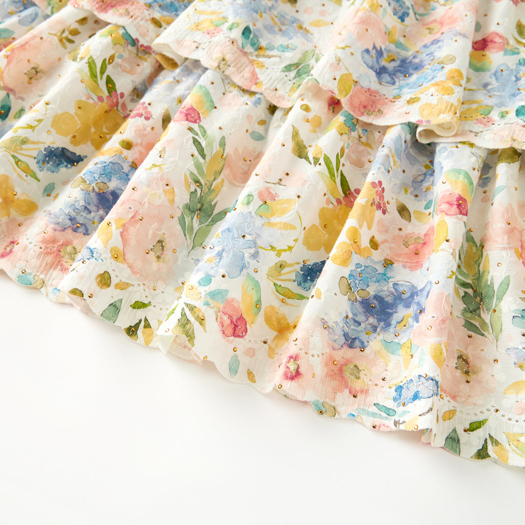 MARLO KIDS Lina Embroidered Maxi Dress