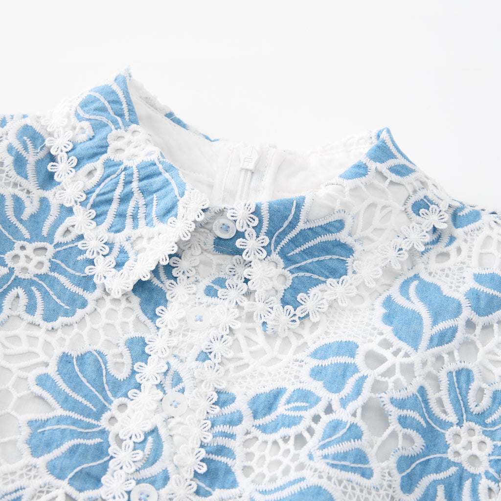 MARLO KIDS Lori Embroidered Romper