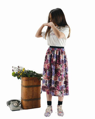 SCOTCH AND SODA SS24 GIRL DELICATE EMBROIDERED SKIRT with  INNER SHORT