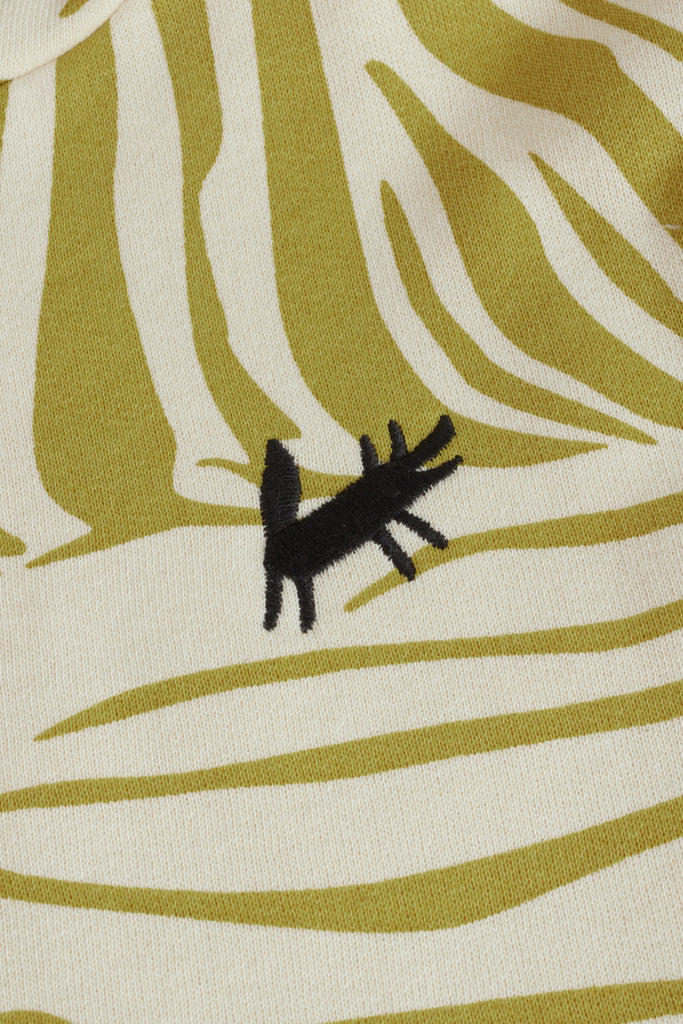 WOLF AND RITA "Bill & Tilda" Dalia Sweatshirt Top in Zebra Olive