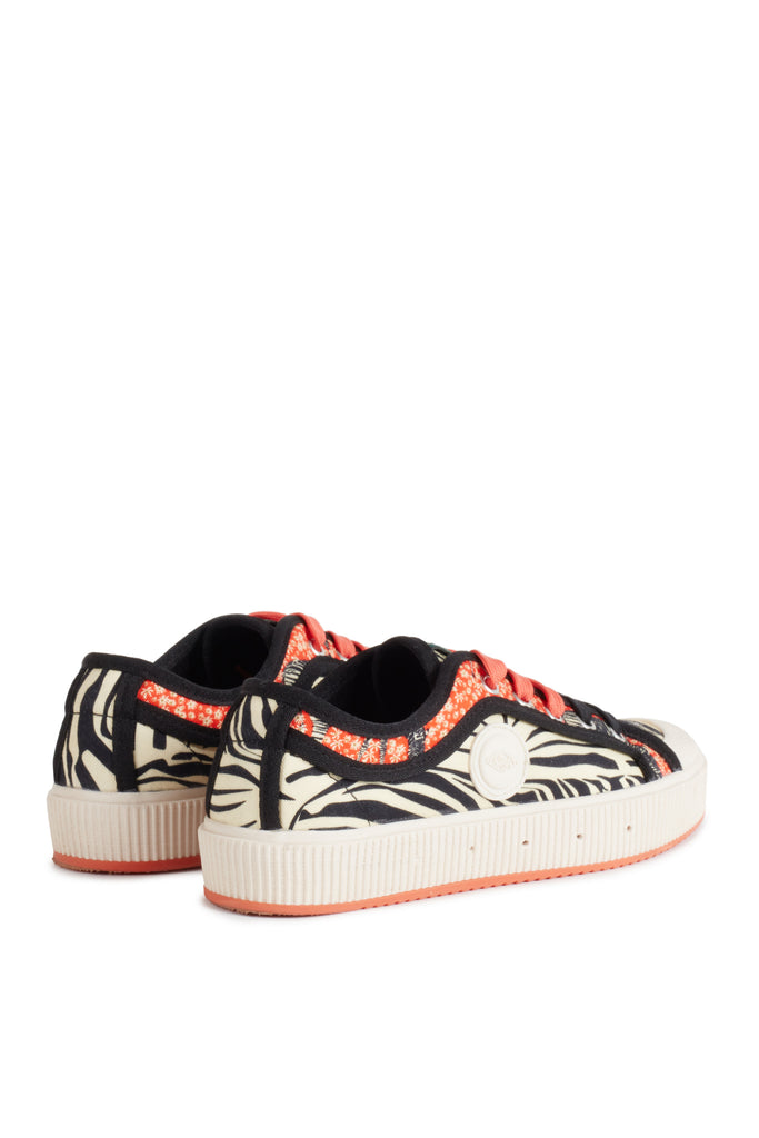 WOLF AND RITA "Bill & Tilda" K200 Low Top Trainers in Zebra Garden