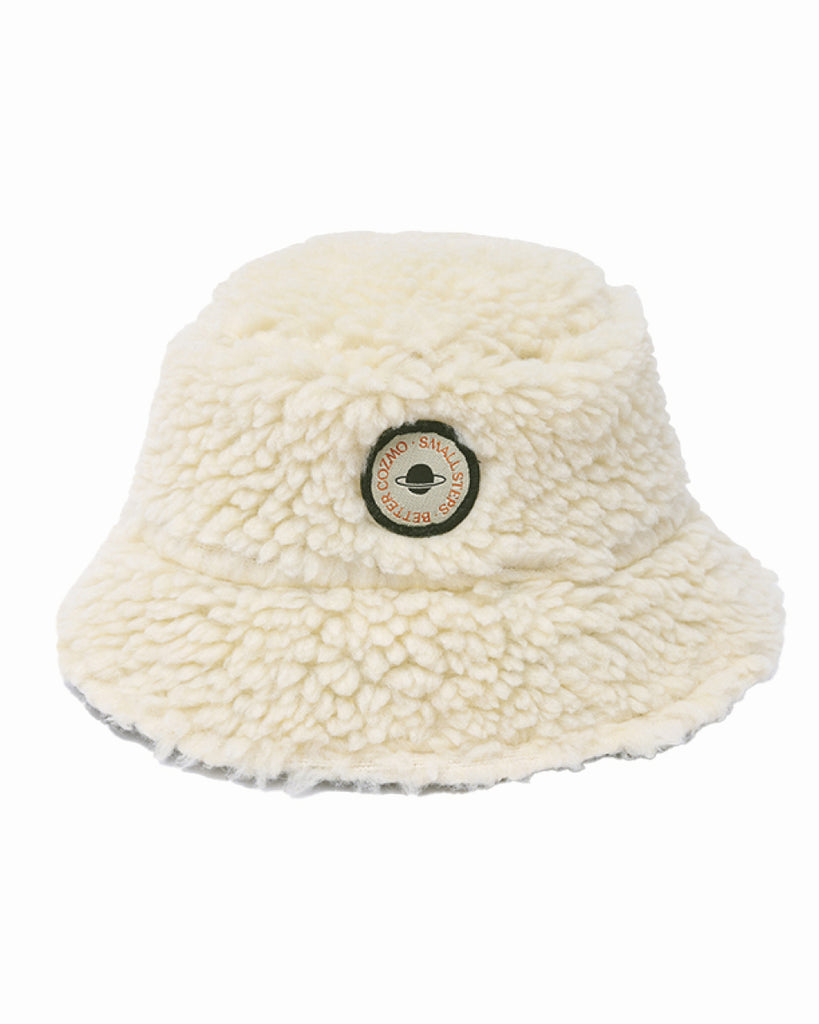 MY LITTLE COZMO "MANIFESTO n°1" Faux Shearling Bucket Hat