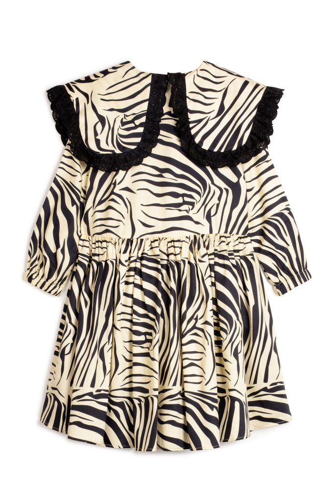 WOLF AND RITA "Bill & Tilda" Gilberta Dress in Zebra Black