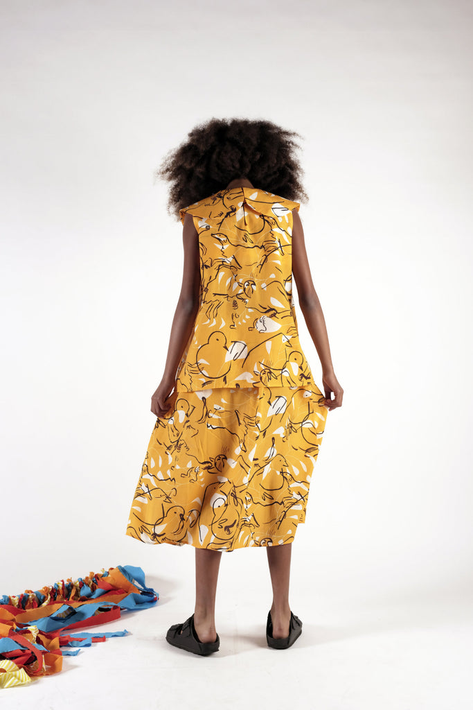 WOLF AND RITA "An Ode To Summer" GABRIELA MOBILES BLOUSE TOP