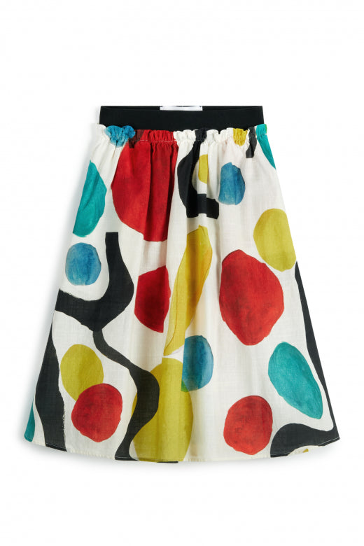 WOLF AND RITA "An Ode To Summer" SILVINA FLOW MIDI SKIRT