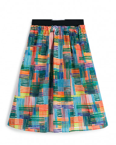 WOLF AND RITA "An Ode To Summer" SIMONE COSMOS MIDI SKIRT