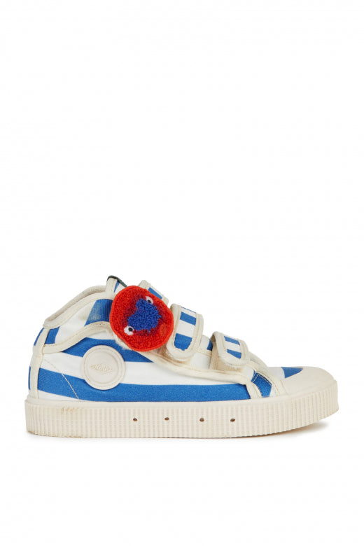 WOLF AND RITA "An Ode To Summer" HIGH  TOP SAILOR TRAINERS