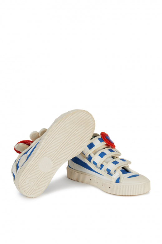 WOLF AND RITA "An Ode To Summer" HIGH  TOP SAILOR TRAINERS