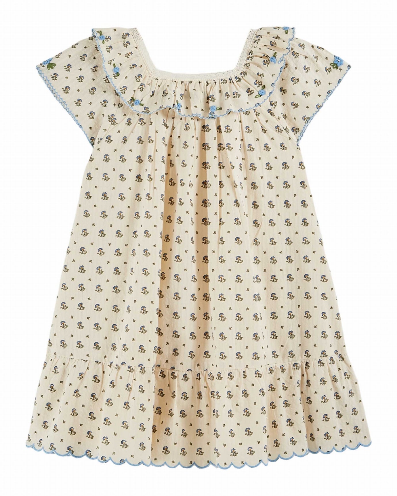 Emile et Ida】 花柄ブラウス 25aw 4y 100 EMILE ET IDA SS25 IRIS