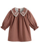 C'ERA UNA VOLTA Baby Sabrina Dress in Rust