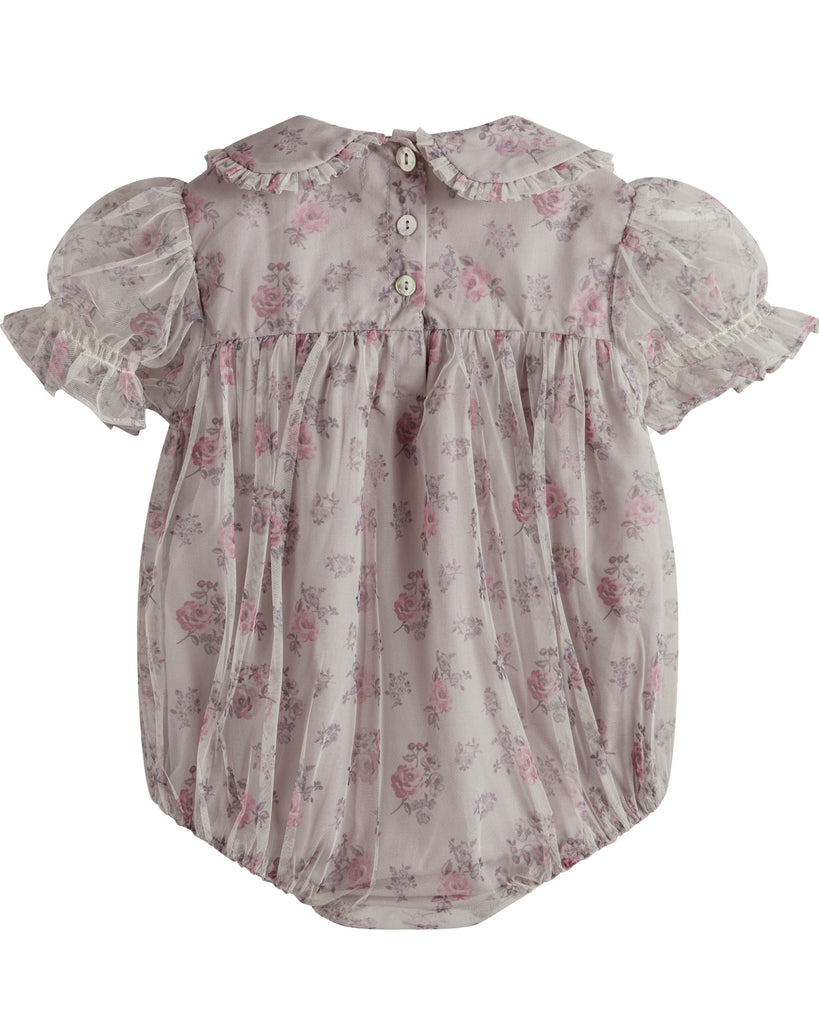C'ERA UNA VOLTA Baby Vienna Romper in Pink Roses