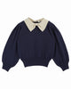EMILE ET IDA FW25 PIERROT COLLAR CARDIGAN SWEATER